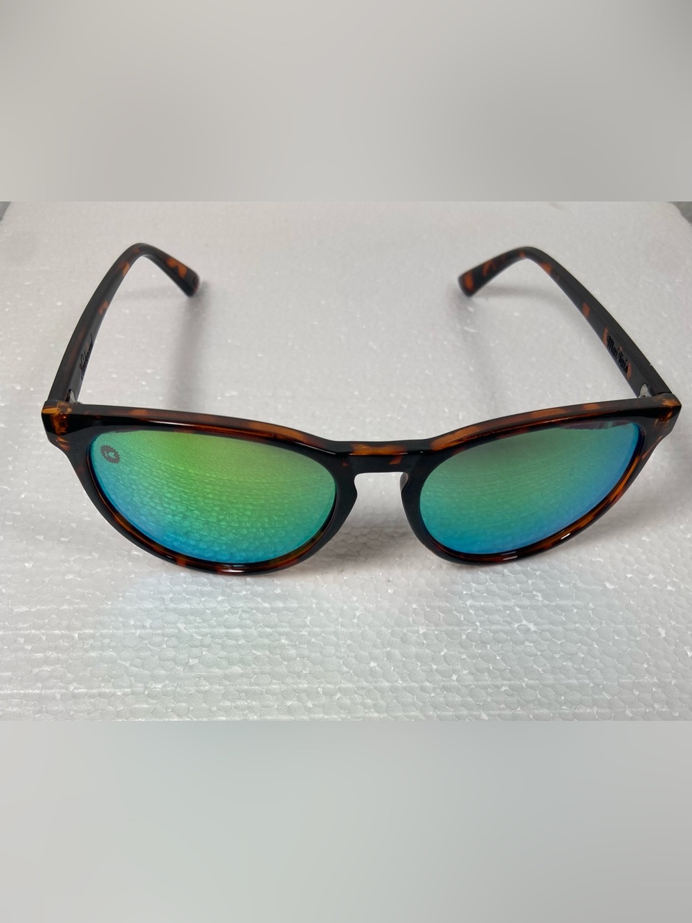 Knockaround Mai Tais Glossy Tortoise Shell / Green Moonshine Lenses Sunglasses